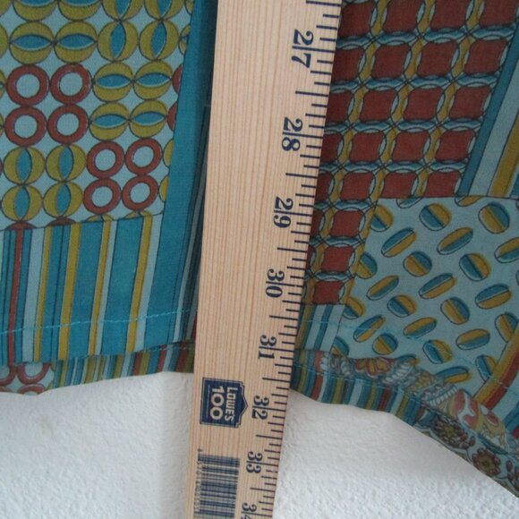 Women's Tunic Top Beaded Sheer Boho Maximalist Medium Green - Picture 9 of 11